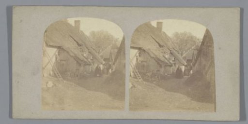 Exterior of a farmhouse (presumably) in France
