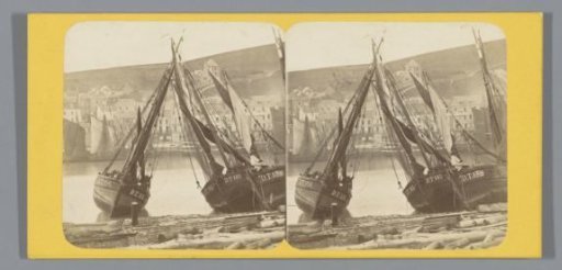 Ships in the harbour of Le Tréport