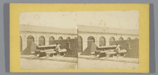 Cannons and cannonballs at Cherbourg