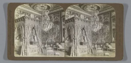Interior of the bedroom of Catherine de' Medici in the Palace of Fontainebleau