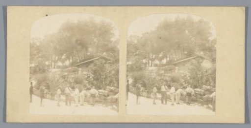 Visitors in the zoo of Marseille