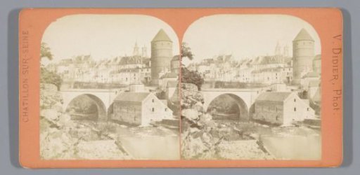 View of the Armançon at Semur-en-Auxois