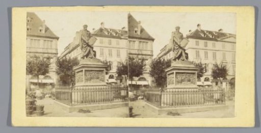 Statue by David d'Angers on the Place Gutenberg in Strasbourg