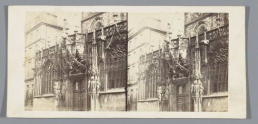 View of a portal of the Notre-Dame of Strasbourg