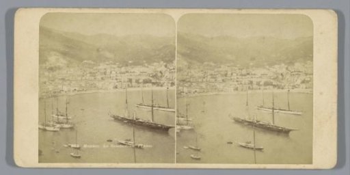 View of the bay of La Condamine in Monaco