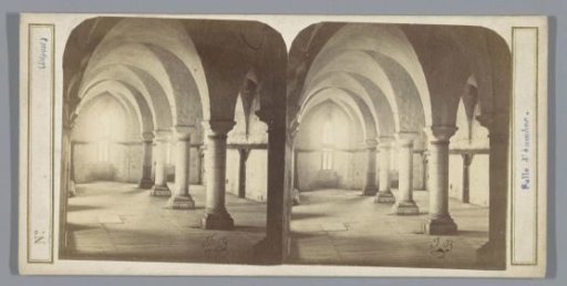 Interior of the abbey of Mont Saint-Michel
