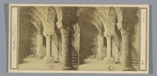 Crypt in the abbey of Mont Saint-Michel