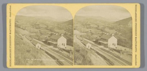 View of the railway station of La Motte-Saint-Martin