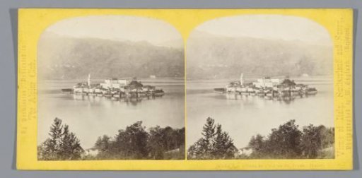 View of Isola San Giulio in Lake Orta