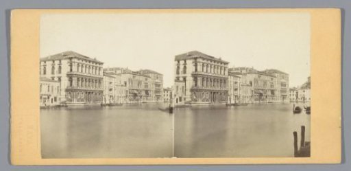 View of Ca' Rezzonico, Palazzo Giustinian and Ca' Foscari in Venice