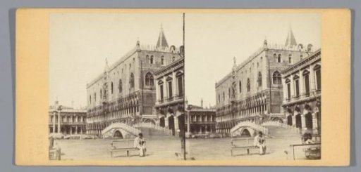View of the Ponte della Paglia and the Doge's Palace in Venice