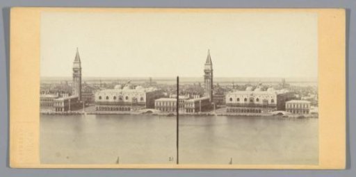 View of St. Mark's Square and the Doge's Palace in Venice