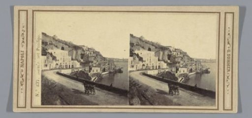 View of the Via Posillipo in Naples