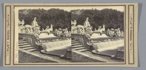 Sculpture group in a pond in the garden of the Palace of Caserta