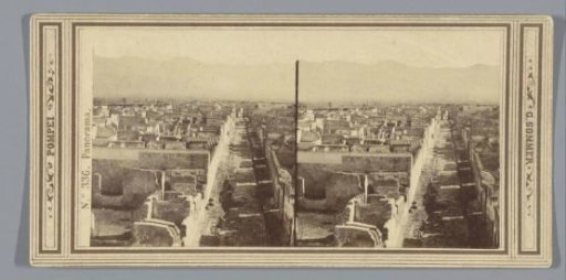 View of ruins in Pompeii
