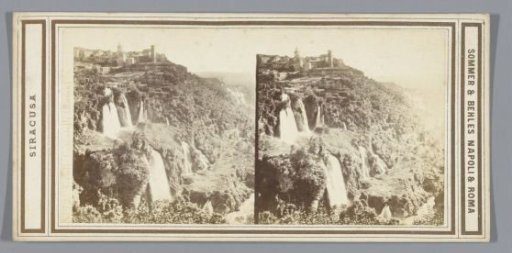 View of the waterfalls at Tivoli