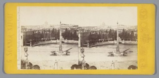 View of the Piazza del Popolo in Rome