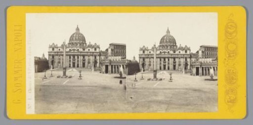 View of the St. Peter's Basilica in Rome