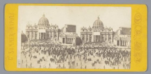 View of St. Peter's Basilica in Rome