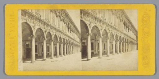 View of the courtyard of the Ospedale Maggiore in Milan