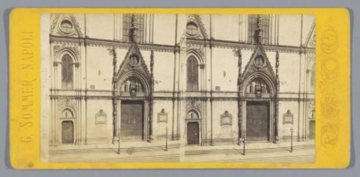 View of the portal of the Cathedral of Naples