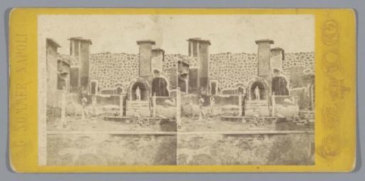 View of the House of Marco Lucrezio in Pompeii