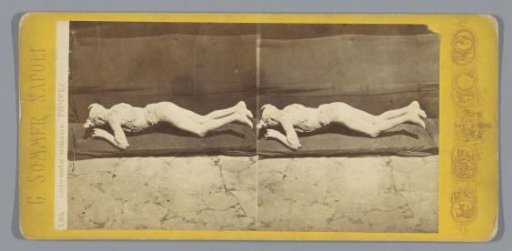 Remains of a human body found in Pompeii