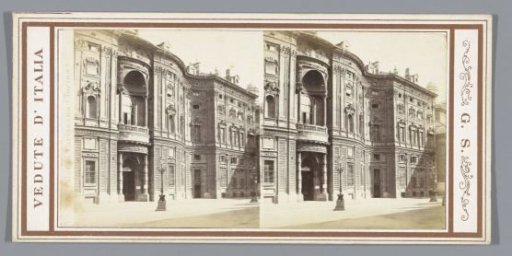 View of the Palazzo Carignano in Turin