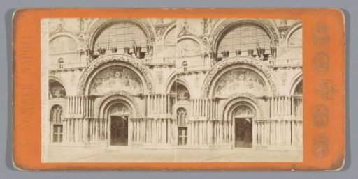 View of the portal of the Basilica of San Marco in Venice