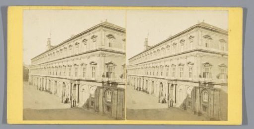View of the Palazzo Reale in Naples