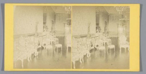 Interior of a reception room in the Reggia di Portici