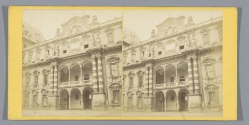 View of the entrance of the Castello del Valentino in Turin