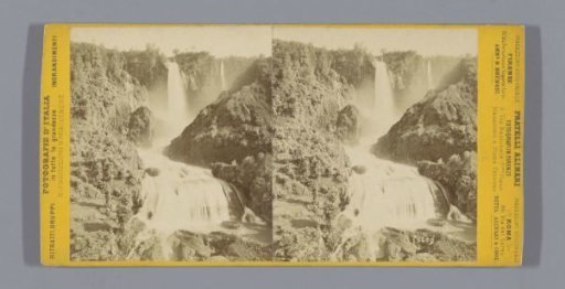 View of a waterfall in Italy