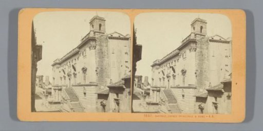 View of the Palazzo Senatorio, the main entrance to the Capitoline in Rome