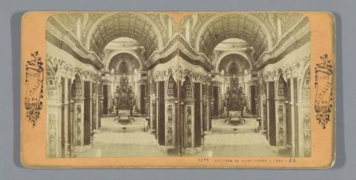 Interior of St. Peter's Basilica in Rome