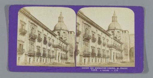 View of the Benedictine monastery of San Nicolò l'Arena in Catania, Sicily
