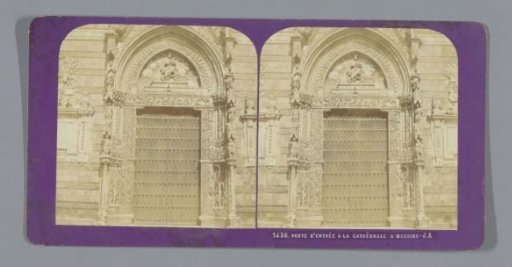 View of the entrance of the Cathedral of Messina