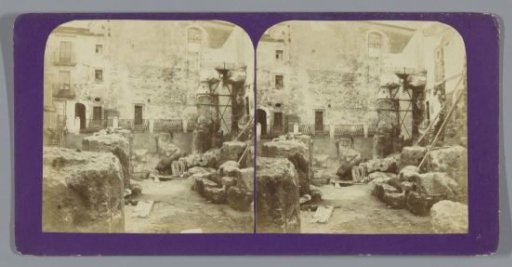 View of the ruins of the Temple of Diana, Syracuse