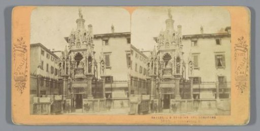 View of the tomb of Cansignorio della Scala, part of the Arche Scaligere, Verona