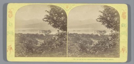 View of Lake Maggiore and the Borromean Islands from Stresa