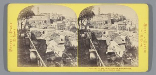 Capitoline Hill and the Forum, seen from the Palatine Hill, Rome