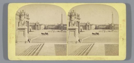 St. Peter's Square in Vatican City, viewed towards the east