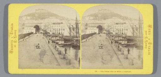View of Naples from the harbour
