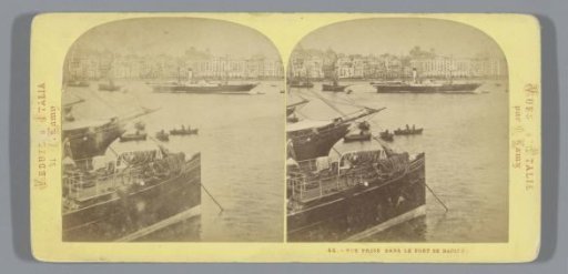 Ships in the harbour of Naples
