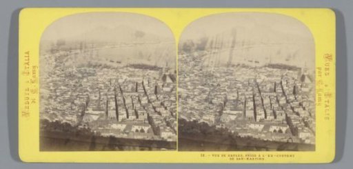 View of Naples, the bay and Vesuvius, viewed from the monastery of St. Martin