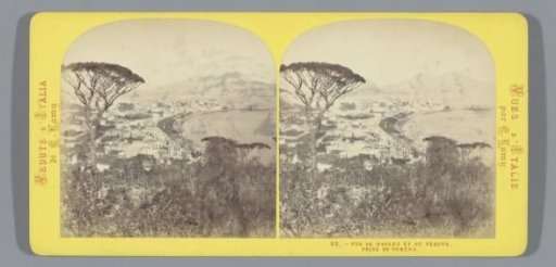 Naples and Vesuvius, viewed from Vomero