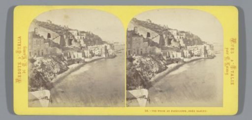 View of the coast of Posillipo, near Naples