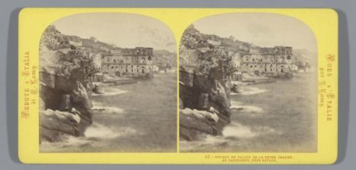 View of the Villa Donn'Anna in Posillipo, near Naples