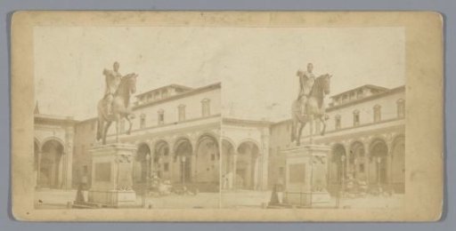 Equestrian Statue of Ferdinando I de' Medici on the Piazza della Santissima Annunziata in Florence