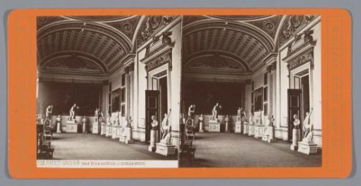 Interior of the Sala della Niobe in the Galleria degli Uffizi in Florence
